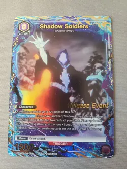 Union Arena Solo Leveling Shadow Soldiers C* Release Event Card - Image 1