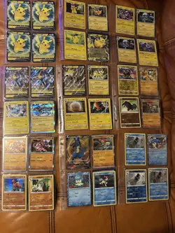 Pokemon TCG Mixed Card Lot and binder, 246 cards all holo - Image 1