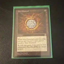 Mox Diamond Stronghold Rare Artifact Card English Regular Magic: The Gathering - Image 1