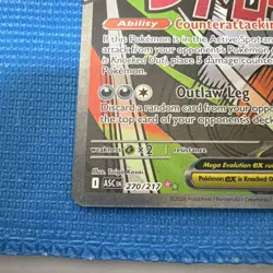 Pokemon Mega Scrafty EX Full Art Holo Secret Rare 330 HP 270/217 Card - Image 2