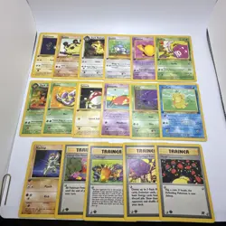 1st Edition Team Rocket Vintage Pokemon Cards - Mankey, Dratini, Voltorb +++ - Image 1