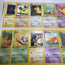 1st Edition Team Rocket Vintage Pokemon Cards - Mankey, Dratini, Voltorb +++ - Image 2