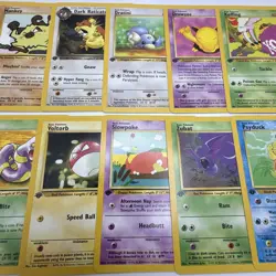 1st Edition Team Rocket Vintage Pokemon Cards - Mankey, Dratini, Voltorb +++ - Image 3