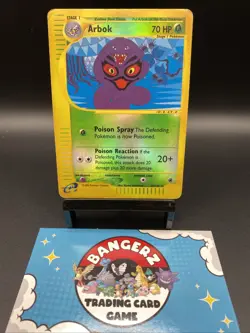 POKEMON CARD 2002 ARBOK REVERSE HOLO E-READER 35/165 EXPEDITION - Image 1