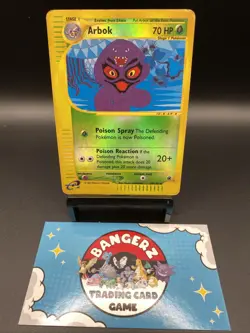 POKEMON CARD 2002 ARBOK REVERSE HOLO E-READER 35/165 EXPEDITION - Image 4