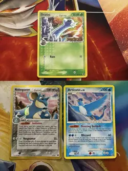 Vintage Pokemon Card Lot Holo Reverse Holo Fire Articuno Dratini Nidoqueen - Image 1