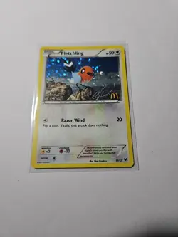 Fletchling 11/12 McDonalds Promo Holo 2013 Rare Pokemon Card - Image 2