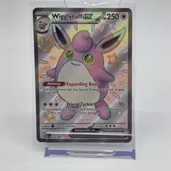 Pokemon Wigglytuff ex 222/091 Paldean Fates Shiny Ultra Rare Full Art Card - Image 1