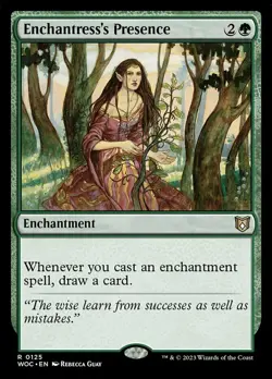 x1 Enchantress's Presence R MTG Commander: Wilds of Eldraine M/NM, English - Image 1