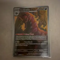 Pokemon TCG SV4 BLK BLT WHT FLR 4 Card Lot Holo Scolipede Crustle Cottonee - Image 2