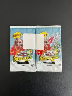 2025 Topps Chrome Meta Zoo Trading Card Packs Lot2 BFGT - Image 1