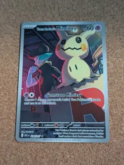 Pokemon Team Rocket's Mimikyu 238/217 Full Art Rare Holo ASC Card - Image 1