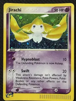 Pokemon TCG 2004 EX Team Magma vs Team Aqua Jirachi Holo Card 97/95 HP Secret - Image 1