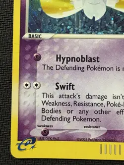 Pokemon TCG 2004 EX Team Magma vs Team Aqua Jirachi Holo Card 97/95 HP Secret - Image 5