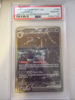 Pokemon TCG Hydreigon EX Black Bolt White Flare Full Art Rare Holo Card 169 - Image 1