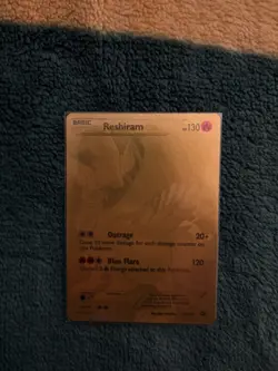 Secret Rare Rashiram Full Art Gold Card Very Lightly Played In Great Condition - Image 1
