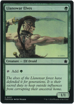 Llanowar Elves (Foil) - 0227 - Foundations - Magic the Gathering (MTG) - Image 1