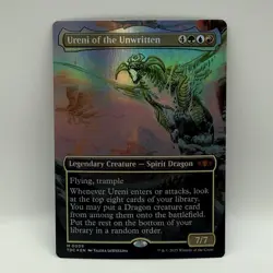 MTG Ureni of the Unwritten (Borderless) Commander: Tarkir: Dragonstorm Foil NM - Image 4