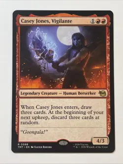 MTG Teenage Mutant Ninja Turtles Casey Jones, Vigilante 0088 NM Rare - Image 1
