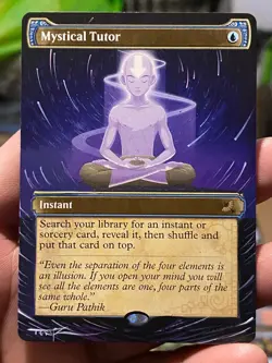 Mystical Tutor Avatar: The Last Airbender Eternal Hand Painted Altered Art Tentz - Image 1
