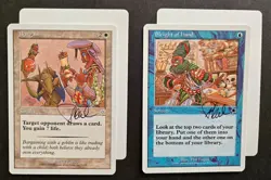 Phil Foglio MTG Magic Artist Proof - 2x Starter 99 - Bargain + Sleight of Hand - Image 1