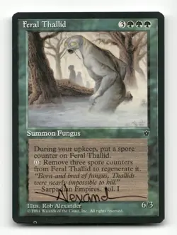 Feral Thallid Fallen Empires Autographed / Signed Artist's Proof Rob Alexander - Image 1