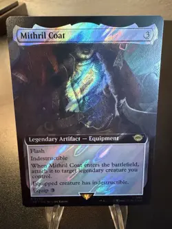 Mithril Coat Surge Foil EXTENDED ART MINT MTG Magic LTR Lord of the Rings EDH - Image 1