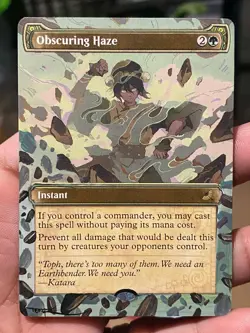 Obscuring Haze Avatar: The Last Airbender Eternal Hand Painted Altered Art Tentz - Image 1
