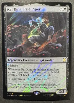 Rat King, Pale Piper (Surge Foil) #0019 TMNT MTG - Image 1