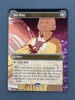 Sol Ring MTG Avatar: The Last Airbender Eternal Hand Painted Altered Art Tentz - Image 3