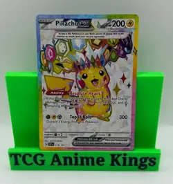 Pokemon TCG Surging Sparks Pikachu EX Full Art Holo Card 219/191 Ultra Rare - Image 1