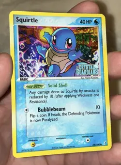 EX Crystal Guardians Squirtle 64/100 Stamped Reverse Holo Pokemon TCG NM+ 🔥 - Image 1