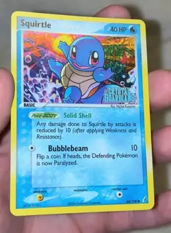EX Crystal Guardians Squirtle 64/100 Stamped Reverse Holo Pokemon TCG NM+ 🔥 - Image 2