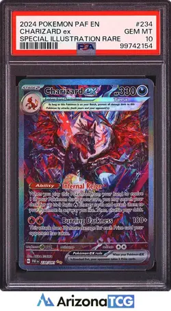Pokemon 2024 Shiny Charizard ex 234/091 Tera SIR Paldean Fates GEM MINT PSA 10 - Image 1
