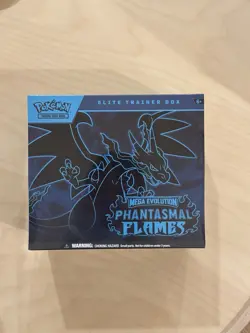 Pokemon TCG Mega Evolution Phantasmal Flames Elite Trainer Box ETB - Image 1