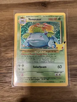 Venusaur 15/102 Celebrations 25th Anniversary NM Holo Foil Rare Pokemon Card - Image 1