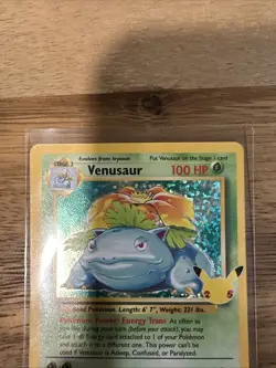 Venusaur 15/102 Celebrations 25th Anniversary NM Holo Foil Rare Pokemon Card - Image 2