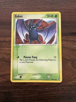 Pokemon TCG Zubat EX Delta Species 88/113 Regular Common MP - Image 1