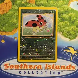 Pokemon Vintage Southern Islands Reverse Holo Ledyba 7/18 Rare WotC Promo - Image 1