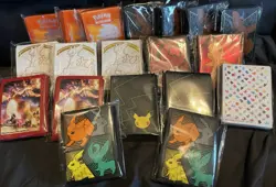Pokemon TCG Card Sleeve Lot Evolving Skies Shining Fates Celebrations 151 etc - Image 1