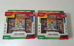 (2) x Pokemon TCG First Partner Illustration Collection Series Box SEALED - Image 1