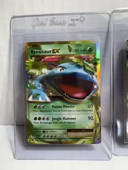 2016 POKEMON XY EVOLUTIONS #100/108 M VENUSAUR EX FULL ART #1 #2 /108 - Image 4