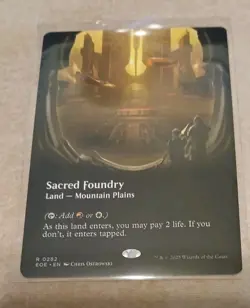 Sacred Foundry (Borderless) Edge of Eternities Pack Fresh MTG MINT - Image 1