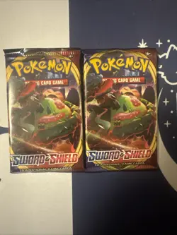 Pokemon Sword & Shield Base Set Booster Packs 2 Packs - Image 1