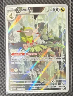 Pokemon TCG - SV Shrouded Fable - Fraxure 077/064 - Holo Illustration Rare - NM - Image 1