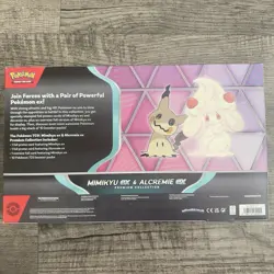 Mimikyu ex & Alcremie EX - Premium Pokemon Collection Box - Sealed In Hand - Image 3