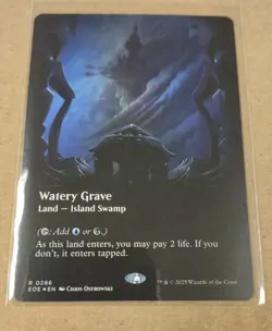 0286 Watery Grave Borderless Foil Magic The Gathering Edge of Eternities - Image 1