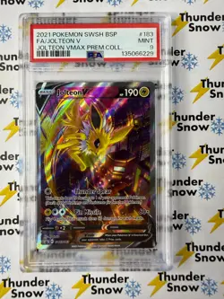 Jolteon V #183 Premium Collection 2021 Pokemon PSA 9 - Image 1