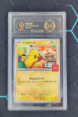 APH Black 10 Pikachu McDonald's Promo Japanese 020/M-P 2025 Pokemon - Image 1