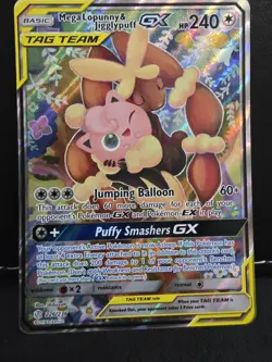 Pokemon TCG Mega Lopunny & Jigglypuff GX Tag Team 226/236 Cosmic Eclipse - Image 1